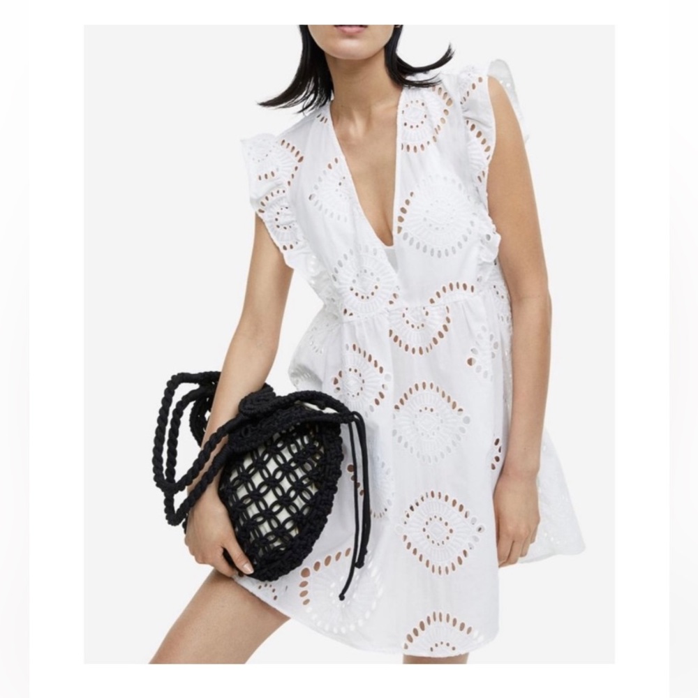 H&M Beachwear Eyelet Coverup